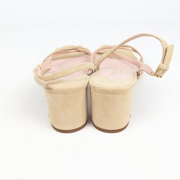 Kate Spade New York Renee Suede Block Heel Strappy Slingback Sandals Size 8 - Picture 6 of 11